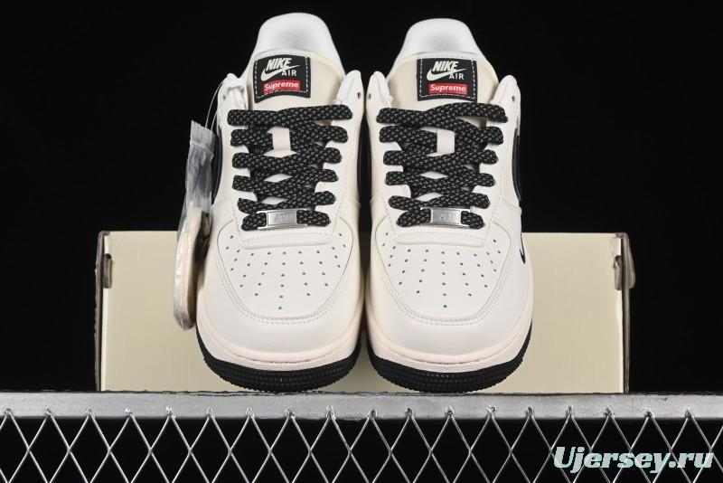 Nike Air Force 1 '07 Low Supreme Collaboration - White Black - XZ3368-001
