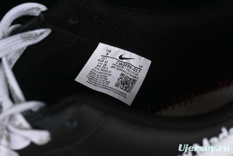 Nike Air Force 1 '07 Low Graffiti White Black Casual Sneakers - CW2288-017