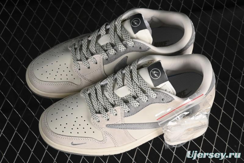 Nike Travis Scott x Fragment Design x Air Jordan 1 Low OG SP Sneakers - JH6088-612