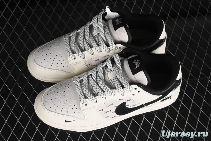 Nike SB Dunk Low Stussy Collaboration - Anniversary High-End Custom Low-Top Casual Sneakers - XY1688-016