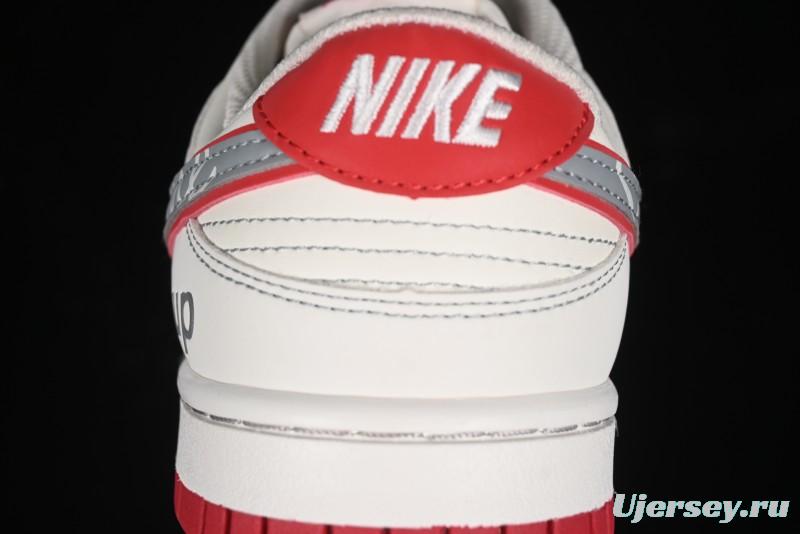 Nike SB Dunk Low SUP Collaboration - Signature Grey Check Anniversary High-End Custom Low-Top Casual Skate Shoes DJ2024-030