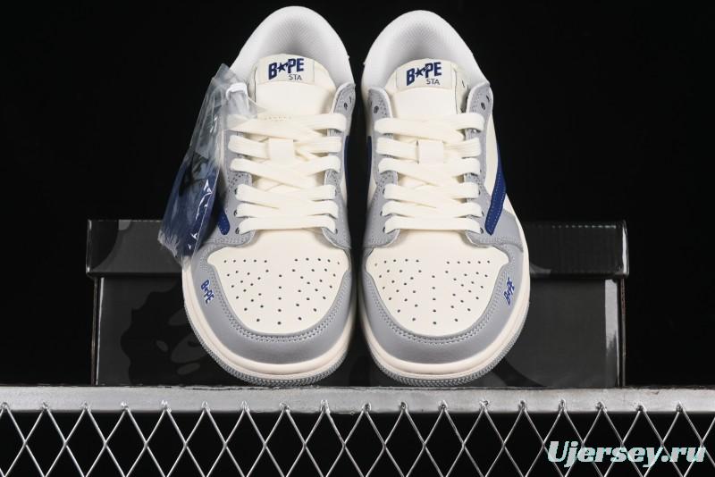 Nike Travis Scott x Fragment Design x Air Jordan 1 Low OG SP AJ1 Bape Collaboration - LJ5188-021