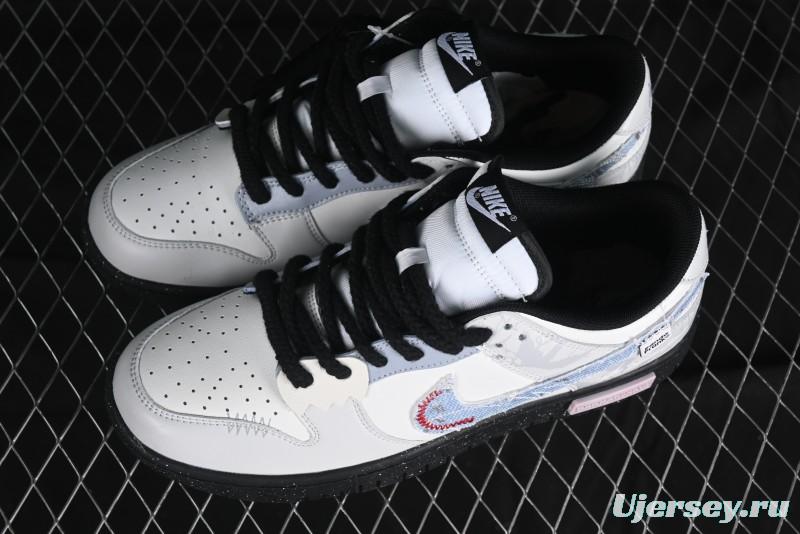 Nike Dunk Low Panda Prank Qixi Special Edition Low-Top Casual Sneakers - DD1391-100