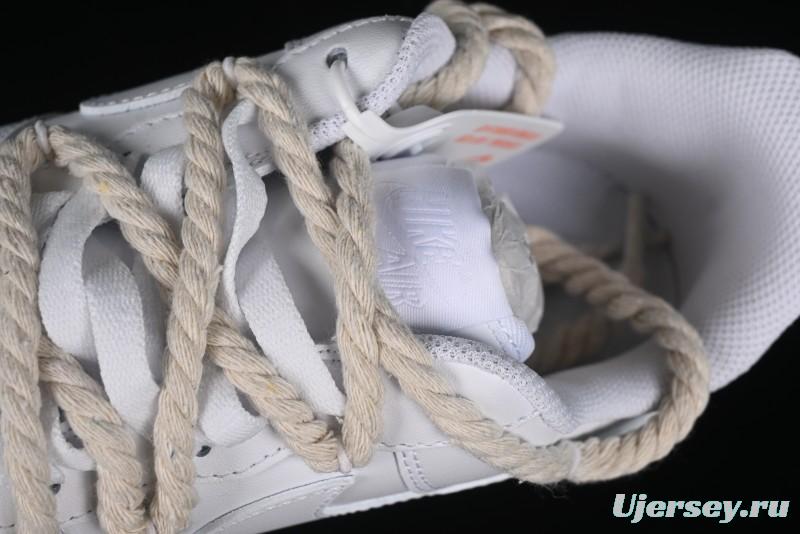 Nike Air Force 1 '07 Low White Deconstructed Casual Sneakers - CW2288-046