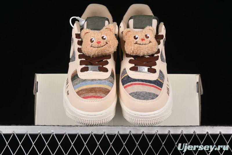 Nike Air Force 1 '07 Low Farting Bear Casual Sneakers - CW2289-230