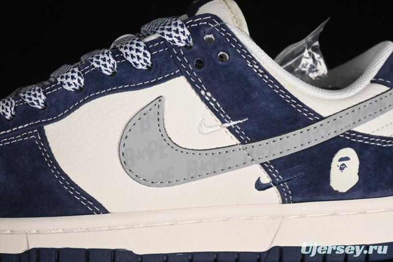 Nike SB Dunk Low Bape Collaboration Anniversary Edition Customized Low-Top Casual Sneakers - XY1688-008