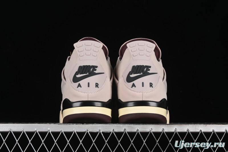Nike A Ma Maniere x Air Jordan 4 Retro "Fossil Stone" Sneakers - FZ4810-200