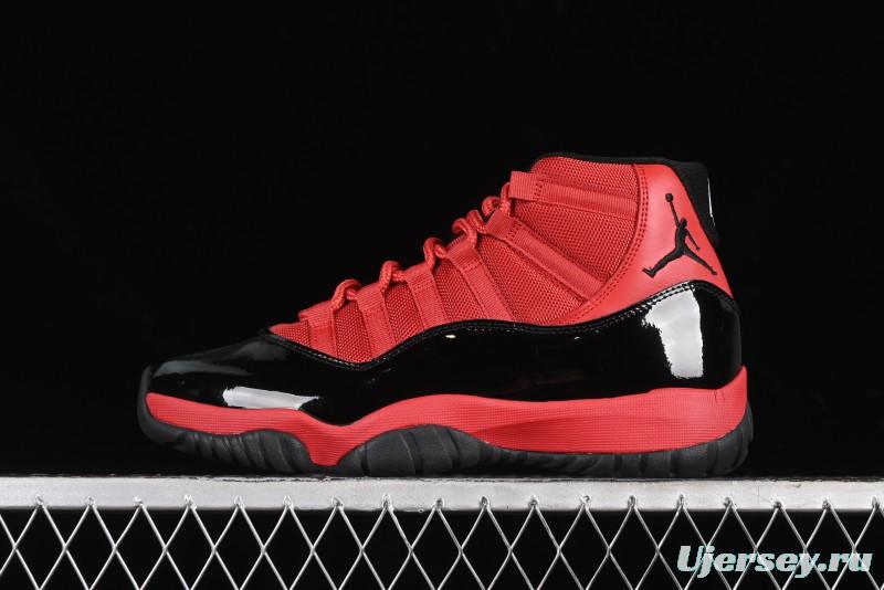 Nike Air Jordan 11 Retro High Top Basketball Shoes in Black/Red - CT8012-600
