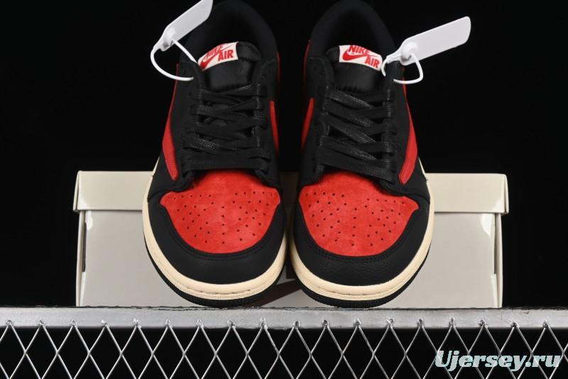 Nike Travis Scott x Air Jordan 1 Low OG AJ1 Reverse Swoosh Sneakers - DM7866-061