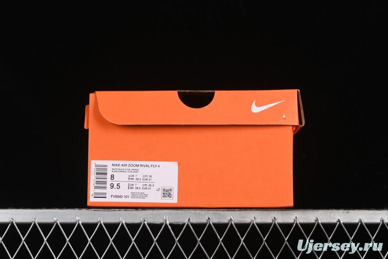 Nike Zoom Rival Fly 4 Lightweight Responsive Running Shoes with Flyknit and React Technology - FV6040-101