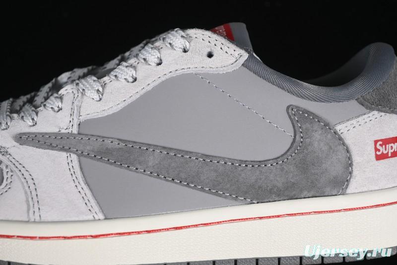 Nike Travis Scott x Fragment Design x Air Jordan 1 Low OG SP AJ1 Supreme Collaboration - JH6089-005