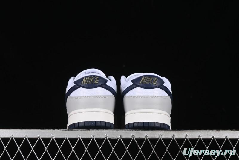 Nike Dunk Low SB Casual Sneakers in Photon Dust and White with Obsidian Accents - HF4299-001