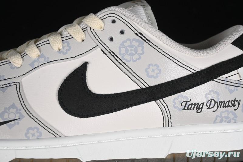 Nike Dunk Low Retro Casual Sneakers with Ancient Tang Print Design - FJ4188-001