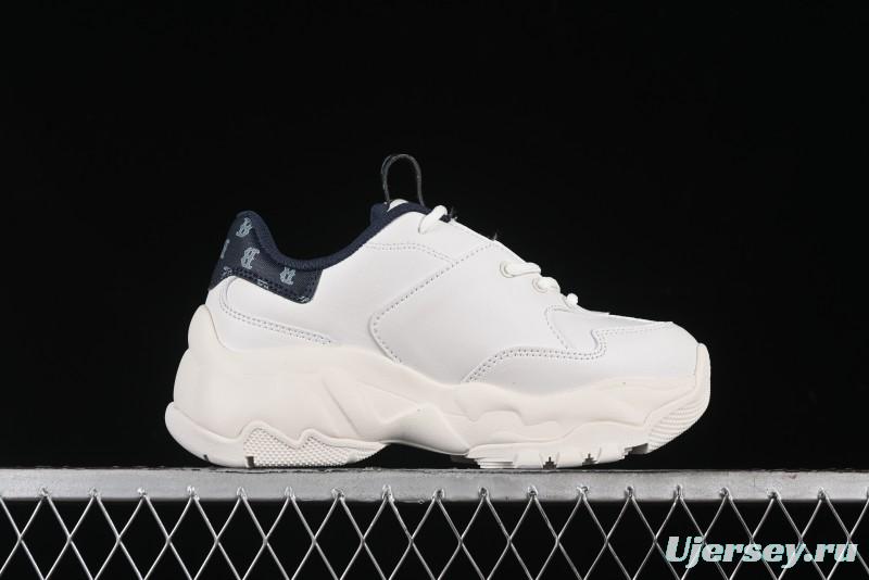 New York Yankees MLB Bigball Chunky Denim Monogram Platform Sneakers - 3ASHBDM4N43NYS