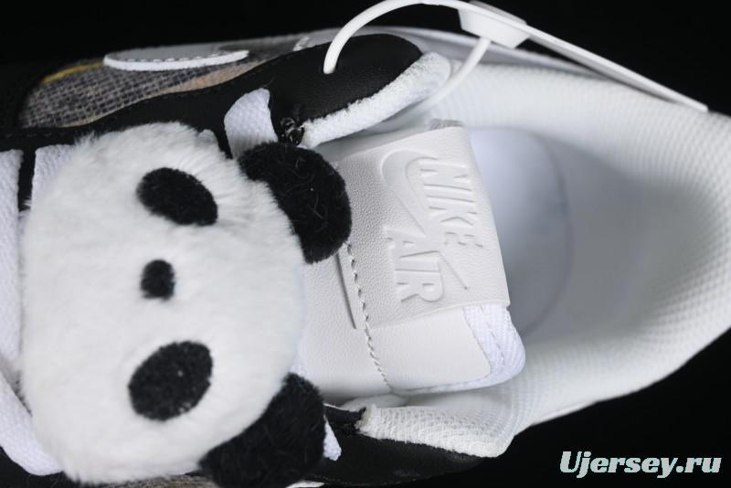 Nike Air Force 1 '07 Low Casual Sneakers with Lazy Panda Design - CW1188-768
