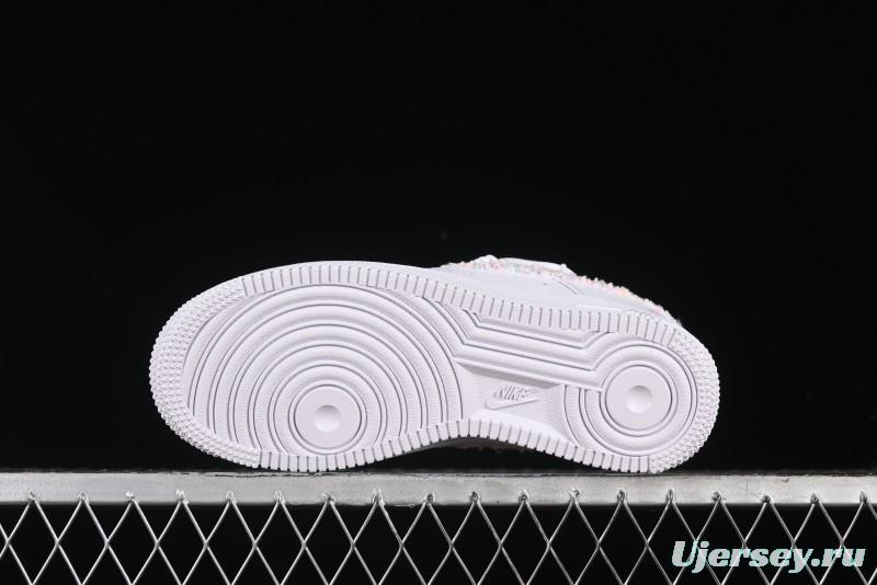 Nike Air Force 1 '07 Low Pink Chanel-Inspired Casual Sneakers - DH9999-334