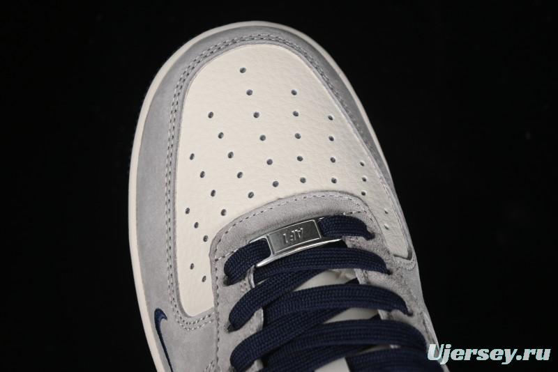 Nike Air Force 1 '07 Low Violent Bear Collaboration - Grey Blue Print Low-Top Casual Sneakers - SJ9188-001