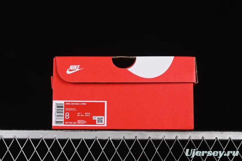 Nike Air Max 1 Retro Running Shoes with Half-Sole Air Cushion - HF7746-100