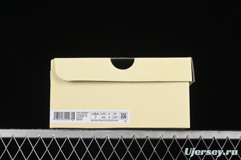 Nike Travis Scott x Fragment Design x Air Jordan 1 Low OG SP AJ1 Low Top Casual Sneakers - XY2688-111