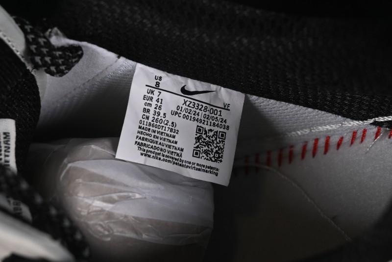 Nike Air Force 1 '07 Low Stussy Collaboration - White Black Low-Top Casual Sneakers - XZ3328-001