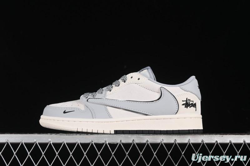 Nike Travis Scott x Fragment Design x Air Jordan 1 Low OG SP AJ1 Retro Sneakers - SJ2068-122