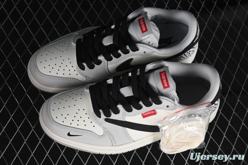 Nike Travis Scott x Fragment Design x Air Jordan 1 Low OG SP AJ1 Supreme Collaboration - JH6089-003