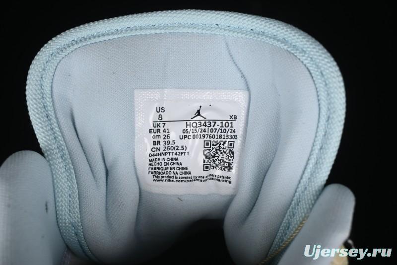 Nike Air Jordan 1 Low "Coconut Milk Black" Casual Basketball Shoes with Contrast Swoosh - HQ3437-101