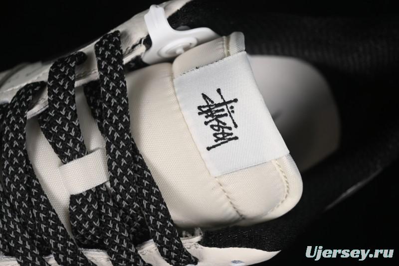 Nike Air Force 1 '07 Low Stussy Collaboration - White Black Low-Top Casual Sneakers - XZ3328-001