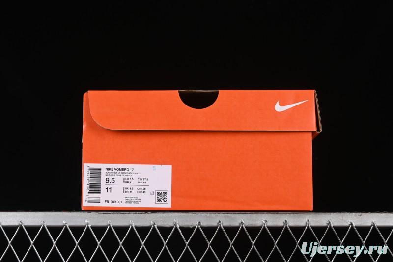 Nike Air Zoom Vomero 17 Lunar Running Shoes with Cushioned Zoom Air Unit - FB1309-001