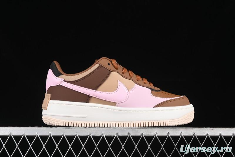 Nike Air Force 1 Shadow Low-Top Sneakers with Lightweight EVA Midsole and Anti-Slip RB Rubber Outsole - DZ1847-200
