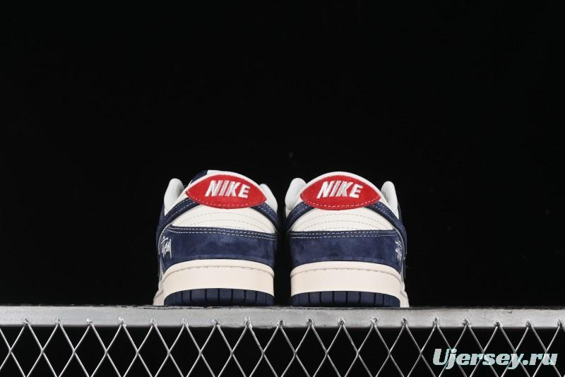 Nike SB Dunk Low Stussy Anniversary Edition Custom Premium Low-Top Skateboarding Shoes - XX2025-609