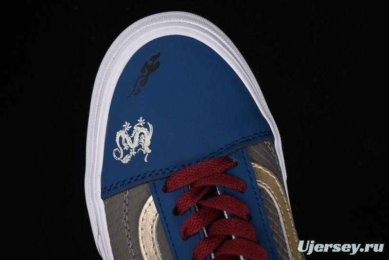 Vans Old Skool Black Wukong Themed Low-Top Retro Skate Shoes - VN0A45JCGIE