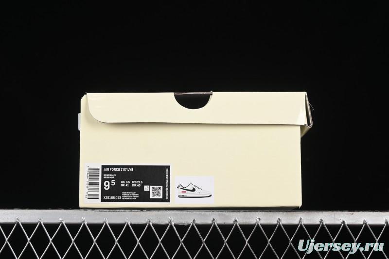Nike Air Force 1 '07 Low Supreme Collaboration - Beige Black Starry Sneakers - XZ6188-013
