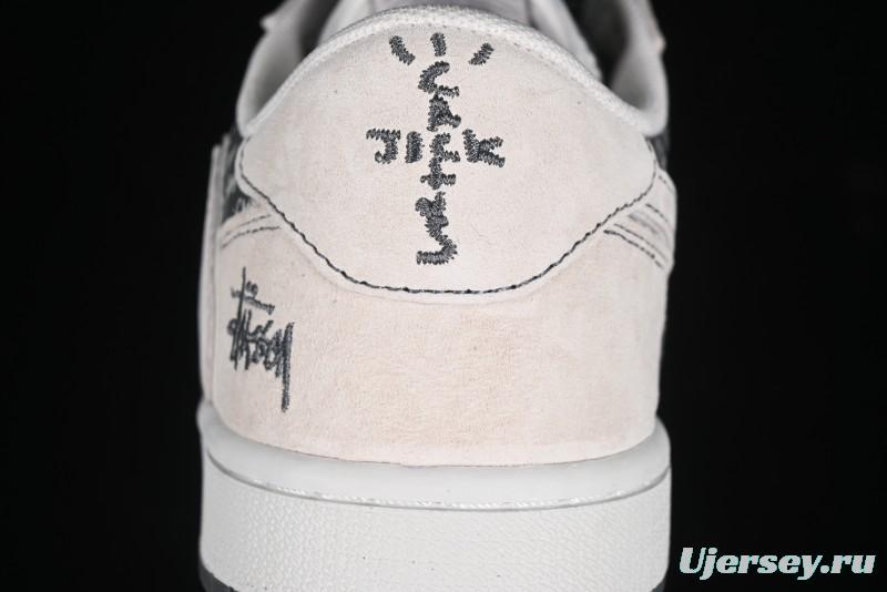 Nike Travis Scott x Fragment Design x Air Jordan 1 Low OG SP AJ1 Retro Sneakers - XZ3398-002