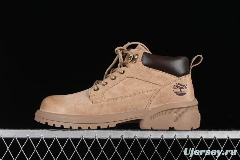 Timberland Outdoor Mid-Top Casual Martin Boots with Premium Suede Leather and Anti-Odor Insole - TB10059SAND