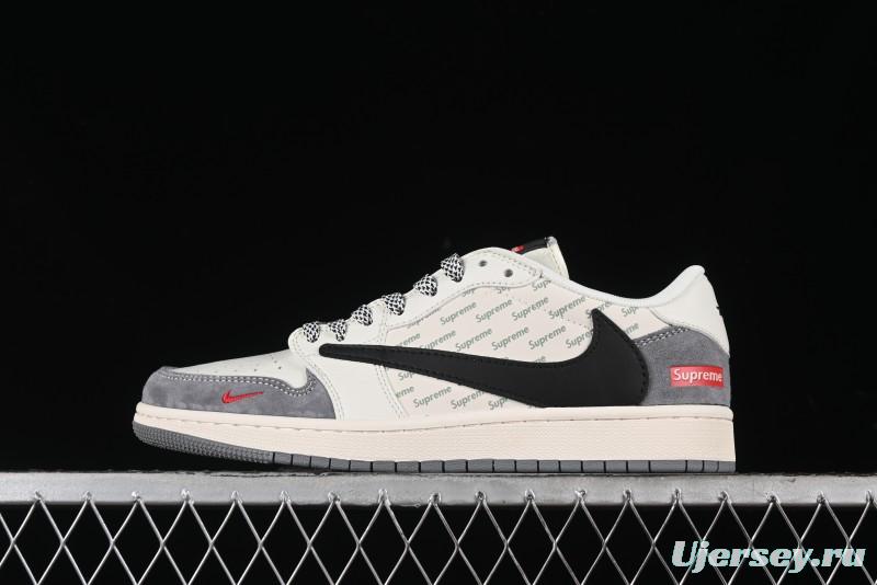 Nike Travis Scott x Fragment Design x Air Jordan 1 Low OG SP AJ1 Supreme Collaboration - XY2688-120