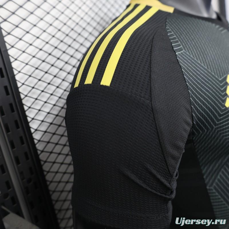 Player Version 25/26 Al-Ahli Saudi FC Black with Geometric Pattern Jersey