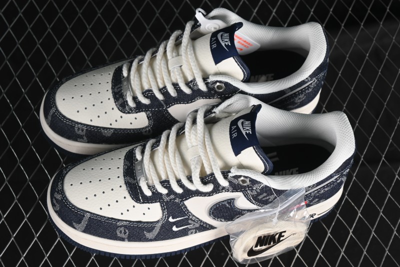 Nike Air Force 1 '07 Low Levi's Collaboration - Dark Denim Low-Top Casual Sneakers SJ6698-002