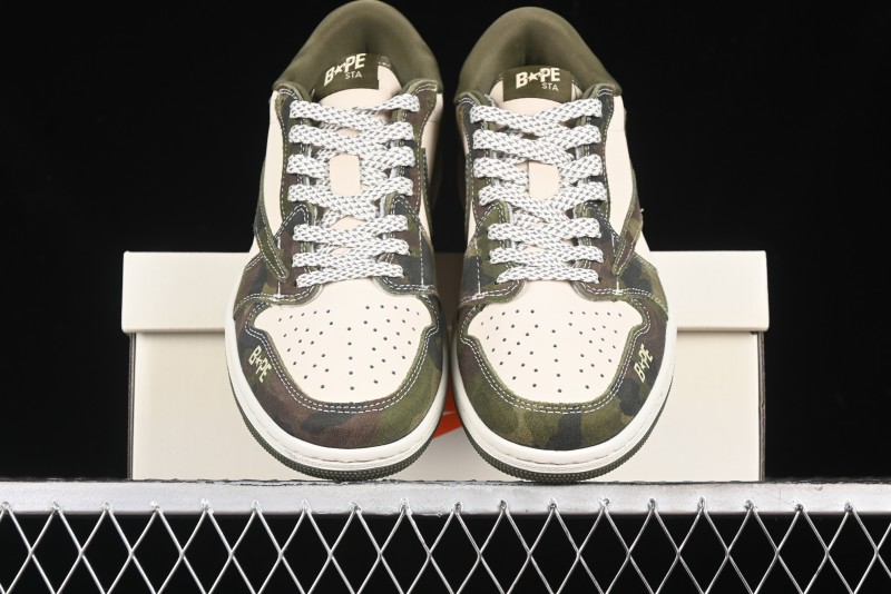 Nike Air Jordan 1 Low OG SP Travis Scott x Fragment Design Collaboration Sneakers - CH6336-014