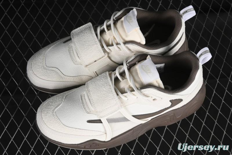 Nike Travis Scott x Shark-A-Don "Sail" Lifestyle Low-Top Sneakers - HQ3061-101