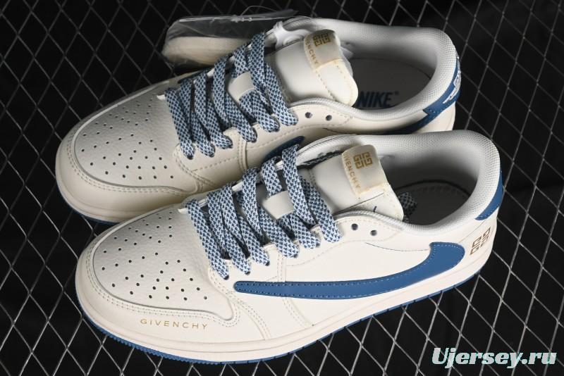 Nike Travis Scott x Fragment Design x Air Jordan 1 Low OG SP AJ1 Retro Casual Sneakers - CF3688-025