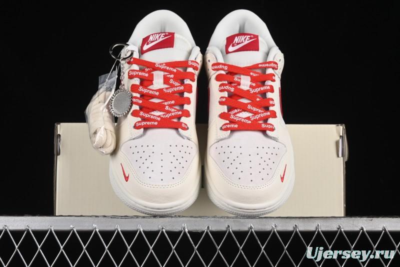 Nike SB Dunk Low Supreme Collaboration - Anniversary Edition Customized Low-Top Casual Skate Shoes - KK1333-002