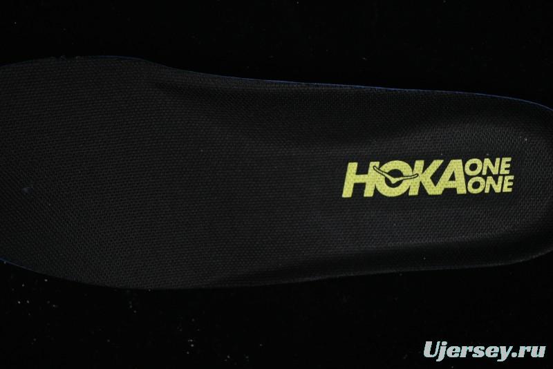 Hoka Mafate Three 2 Ultra-Lightweight Cushioned Trail Running Shoes with Vibram Outsole - 1141572 BHK