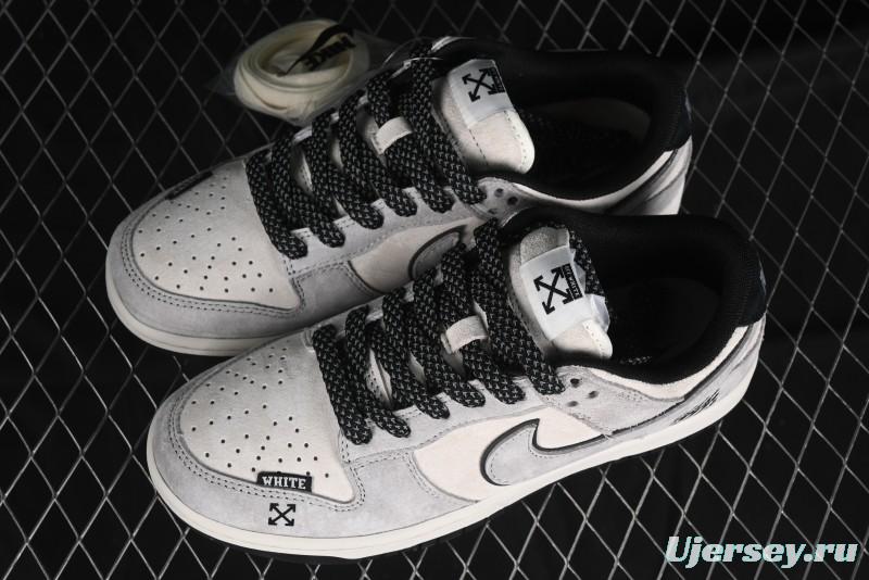 Nike SB Dunk Low OFF-WHITE Collaboration Anniversary Custom Sneakers - DQ1098-521