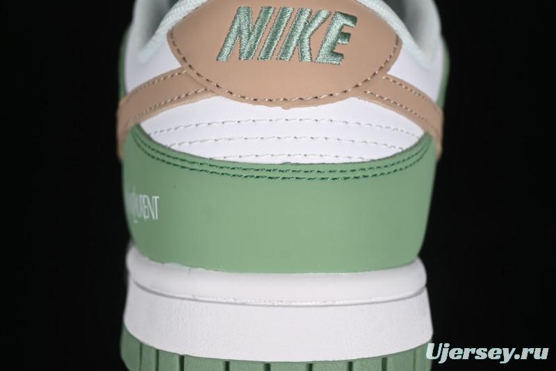 Nike SB Dunk Low YSL Series - White Green Brown Swoosh Anniversary High-End Custom Low-Top Casual Sneakers - GF2409-169