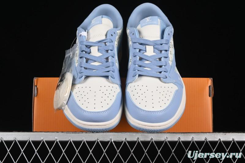 Nike Travis Scott x Fragment Design x Air Jordan 1 Low OG SP AJ1 University Blue - LX1988-104