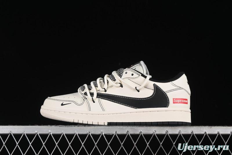 Nike Travis Scott x Fragment Design x Air Jordan 1 Low OG SP AJ1 Supreme Collaboration - SJ0086-134