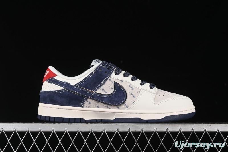 Nike SB Dunk Low Stussy Anniversary Edition Custom Premium Low-Top Skateboarding Shoes - XX2025-609