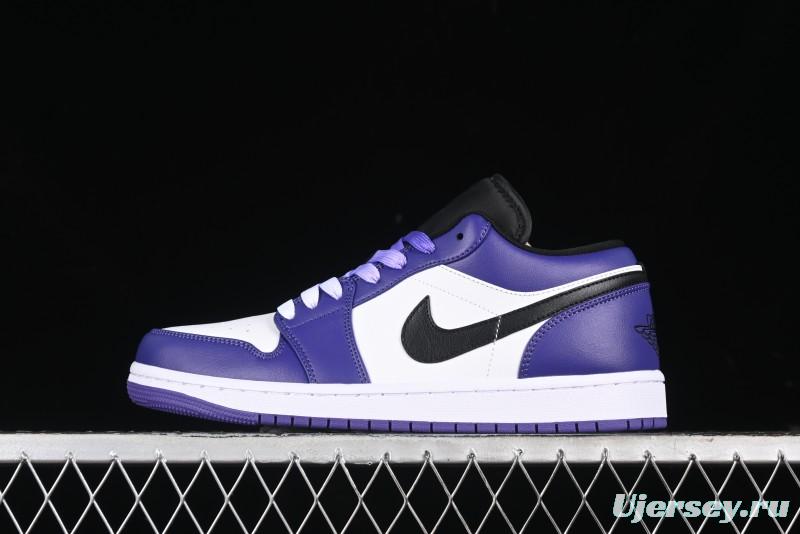 Nike Air Jordan 1 Low AJ1 Grape Purple Low-Top Basketball Shoes - 553558-500