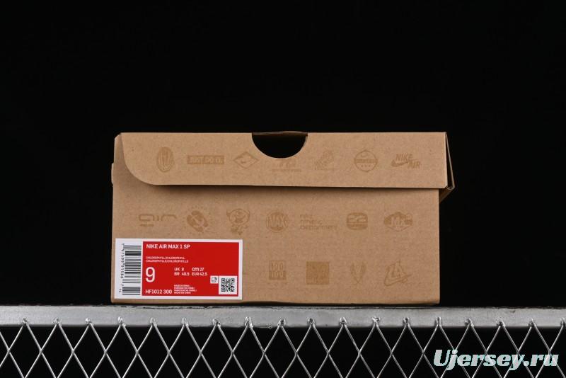 Nike Air Max 1 Retro Running Shoes with Half-Sole Air Cushion - HF1012-300